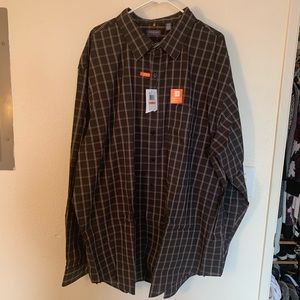 3XL Plaid Dress Shirt